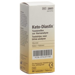 Keto-Diastix Teststreifen zur Harnanalyse (50 Stk)