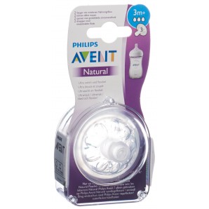 PHILIPS AVENT Natural Sauger 3 3M+ (2 Stk)