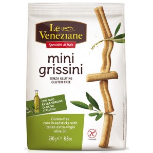 Le Veneziane Mini Grissini Olivenöl glutenfrei (250g)