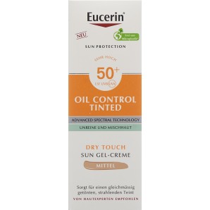 Eucerin SUN Face Oil Control Tinted LSF 50+ (50ml)