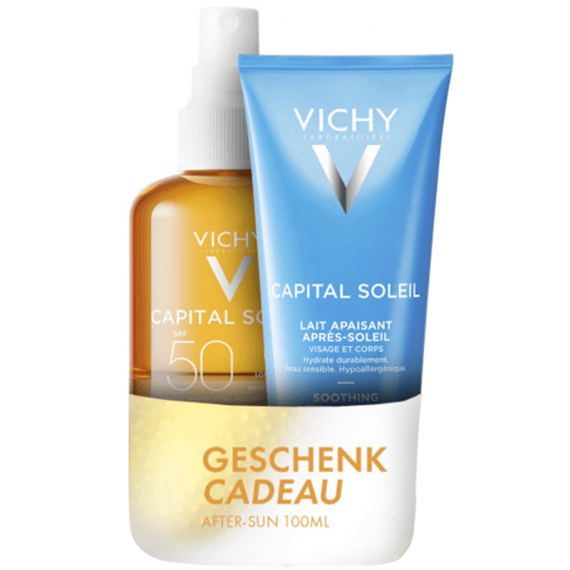 VICHY Capital Soleil Eau SPF50 & gratis After-Sun (200ml)