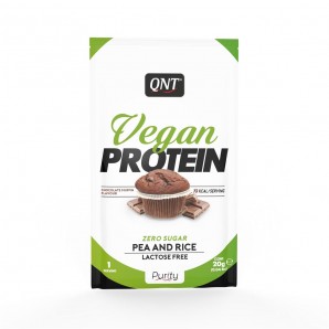 QNT Vegan Protein Zero Sugar-Lactose Chocolate Muffin (20g)