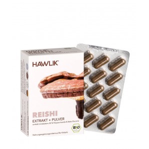 HAWLIK Reishi extract + powder capsules (120 Capsules)