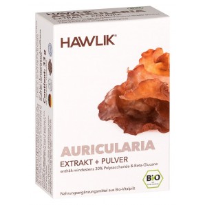 HAWLIK Auricularia Extrakt + Pulver Kapseln (120 Stk)