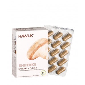HAWLIK Shiitake Extrakt + Pulver Kapseln (60 Stk)