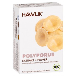 HAWLIK Polyporus Extrakt + Pulver Kapseln (120 Stk)
