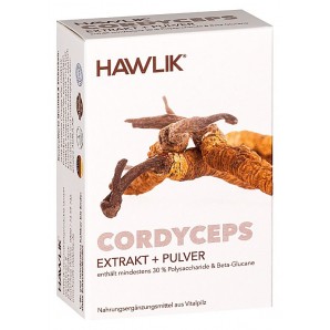 HAWLIK Cordyceps extrait + poudre gélules (120 pcs)