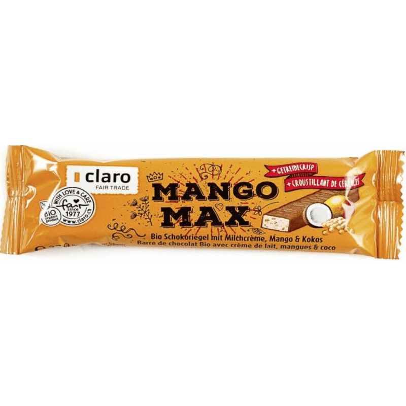 claro Mango Max Mango-Kokos-Riegel Bio (33g)