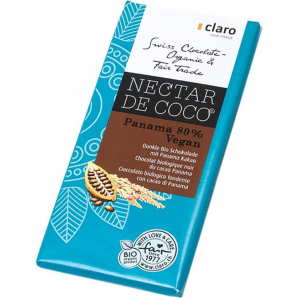 claro Nectar de Coco Schokolade Panama 80% Vegan Bio (100g)