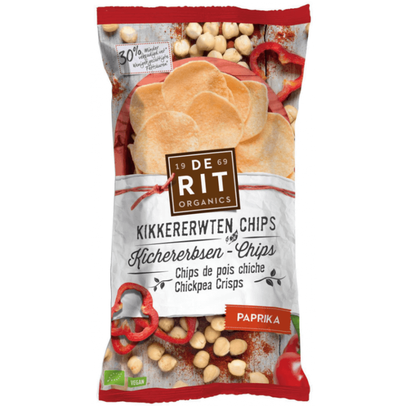 DE RIT Kichererbsen-Chips Paprika (75g)