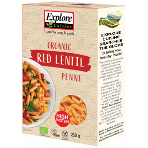 Explore Cuisine Bio Penne aus Roten Linsen (250g)