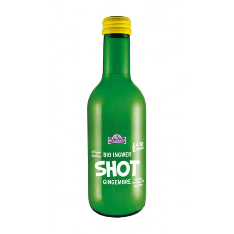 HOLDERHOF Ingwer Shot Bio Glasflasche (6x250 ml)