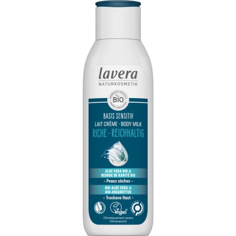 Lavera basis sensitiv Body Milk Reichhaltig Aloe Vera & Sheabutter (250ml)