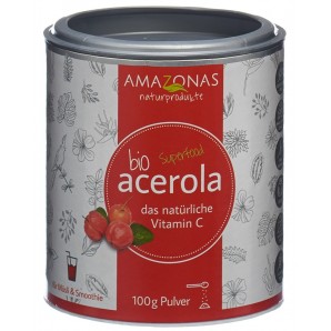 AMAZONAS acerola Bio Pulver mit 17% Vitamin C (100g)