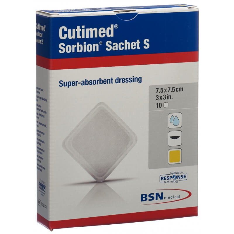 Cutimed Sorbion Sachet S 7.5x7.5cm (10 Stk)