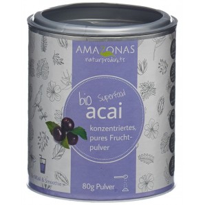 AMAZONAS acai Bio Fruchtpulver 100% pur (80g)
