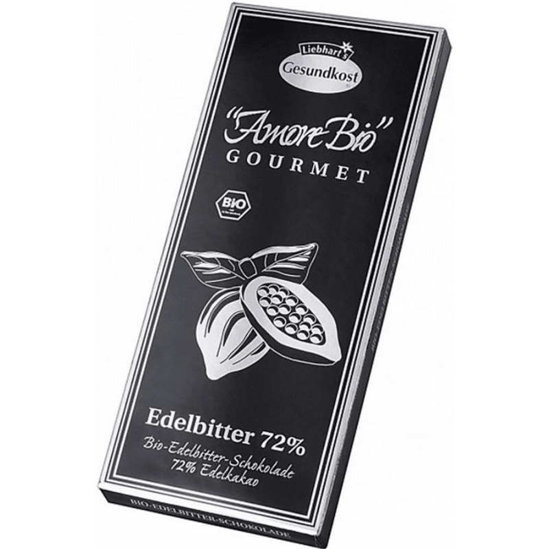 Liebhart's Bio-Edelbitter-Schokolade 72% Edelkakao (100g)