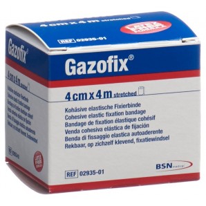 Gazofix kohäsive Fixierbinde 4cmx4m hautfarben latexfrei (1 Stk)