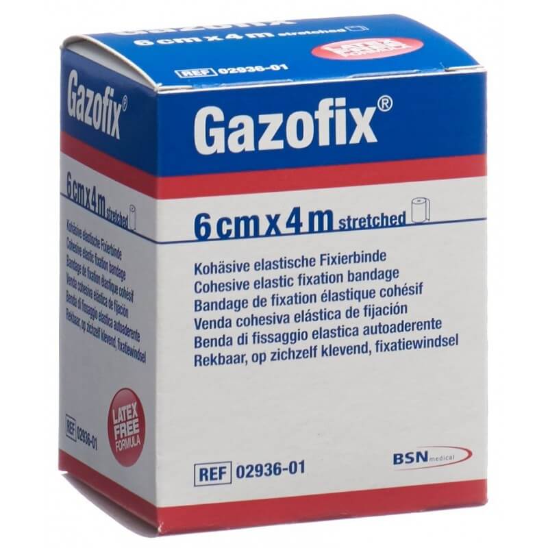 Gazofix kohäsive Fixierbinde 6cmx4m hautfarben latexfrei (1 Stk)
