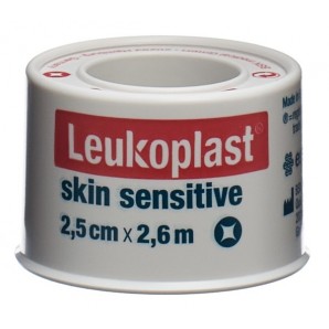 Leukoplast silicone sensibile alla pelle 2,5 cmx2,6 m in rotolo