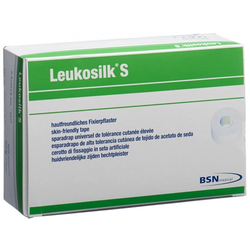 Leukosilk S Gesso adesivo 9,2mx2,5cm bianco (12 pz)