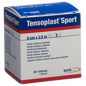 Tensoplast Sport Elastisches Tape 6cmx2.5m (1 Stk)