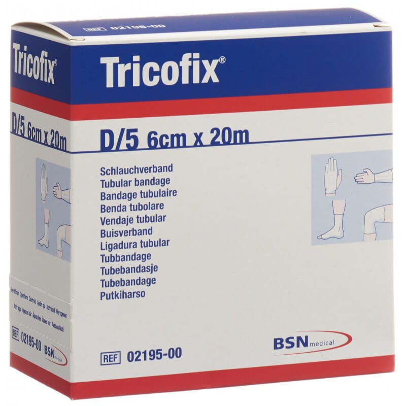 Tricofix Medicazione in provetta misura D/5 6cmx20m (1 pz)
