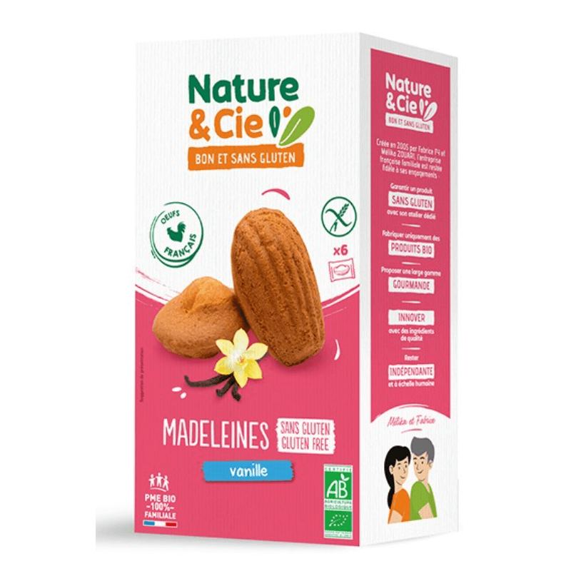 Nature & Cie Madeleine alla vaniglia senza glutine (6x25g)