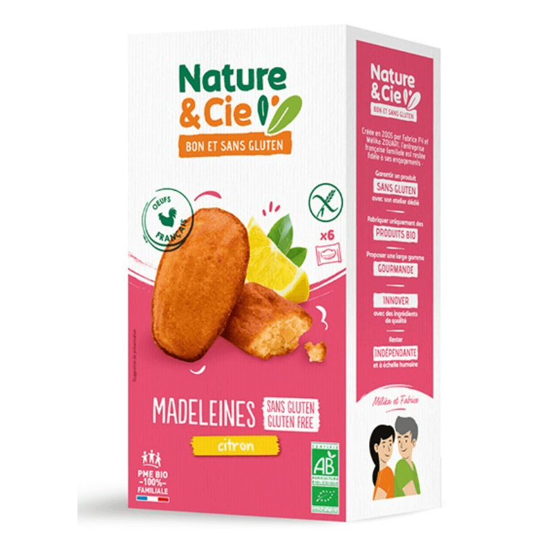 Nature & Cie Madeleine al limone senza glutine (6x25g)