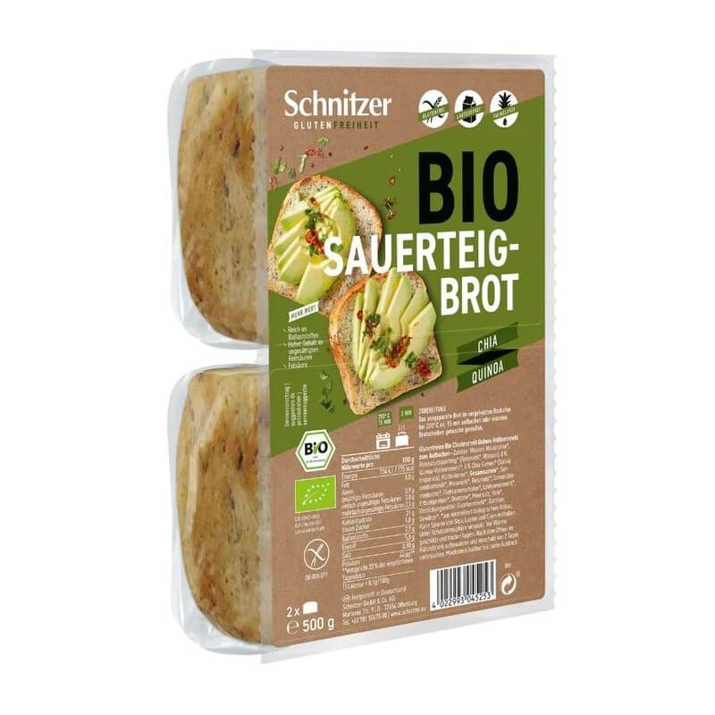 Schnitzer Bio Chia Quinoa Brot glutenfrei (2x250g)