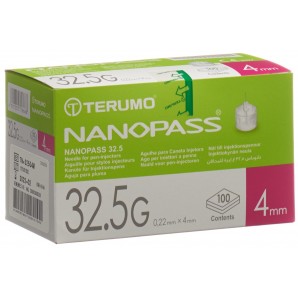 TERUMO Pen Nadel NANOPASS 32.5G 0.22x4mm (100 Stk)
