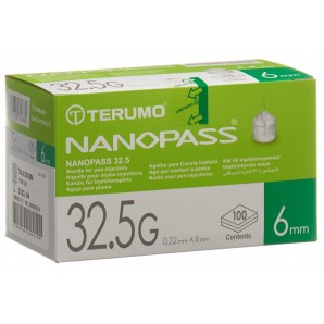 TERUMO Pen Nadel NANOPASS 32.5G 0.22x6mm (100 Stk)