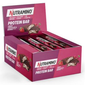 NUTRAMINO Proteinbar Crispy Chocolate & Berries (12x55g)