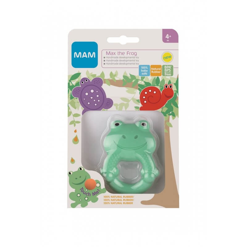MAM Max the Frog Beissring 4+m (1 Stk)