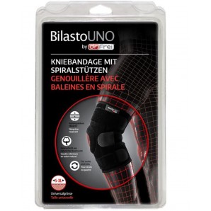 Bilasto Uno Kniebandage Spiralstützen Velcro S-XL (1 Stk)