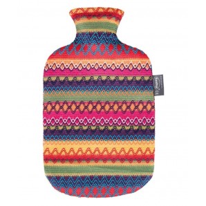 fashy Wärmeflasche 2 Liter mit Bezug Peru-Design (1 Stk)