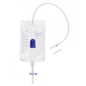 GHC Urinbeutel Careflow 0.75l 12cm unsteril mit Ablass mit Rücklaufventil (1 Stk)
