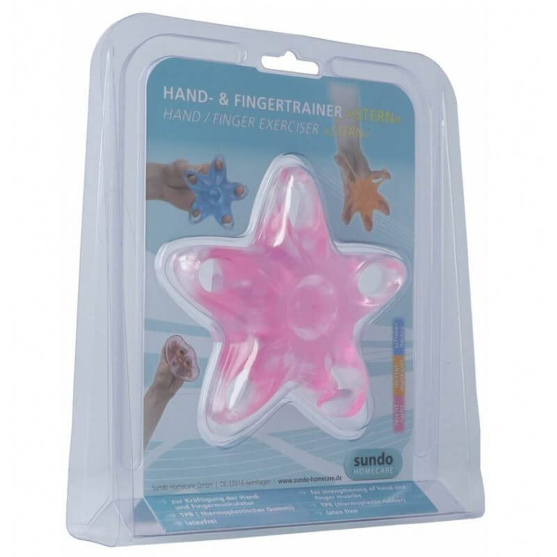 SUNDO Hand- und Fingertrainer Stern pink leicht (1 Stk)