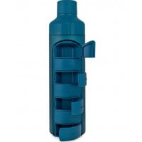 YOS Bottle Wochendispenser 375ml mit 7 Fächern blau (1 Stk)