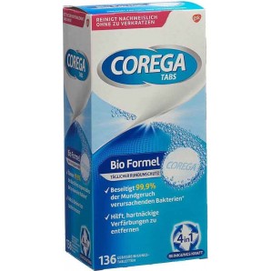 Corega Tabs mit Bio Formel (136 Stk)