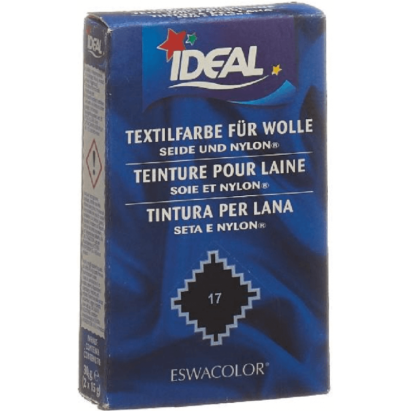IDEAL Wolle Color Pulver No17 schwarz (30g)