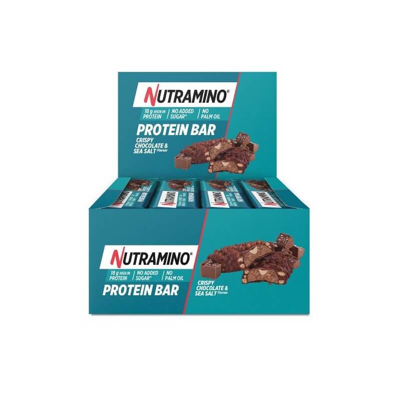 NUTRAMINO Proteinbar Crispy Chocolate & Sea Salt (12x55g)