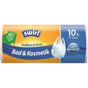 swirl Badezimmer Müllbeutel 10 Liter antibakteriell (37 Stk)