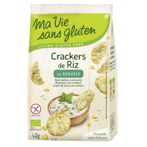 Ma vie sans gluten Reis Crackers mit Rosmarin (40g)