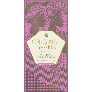 ORIGINAL BEANS Femmes Virunga Milchschokolade Bio (70g)