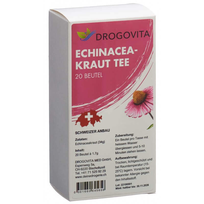 DROGOVITA Echinacea Tee (20 Beutel)