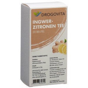 DROGOVITA Ingwer-Zitronen Tee (20 Beutel)