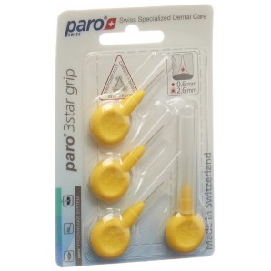 paro 3STAR-GRIP 2.6mm gelb zylindrisch (4 Stk)