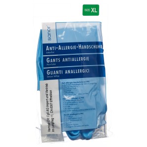 sanor Anti-Allergie-Handschuhe PVC XL blau (1 Paar)