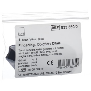 IVF Fingerling Tricot Gr5 schwarz (1 Stk)